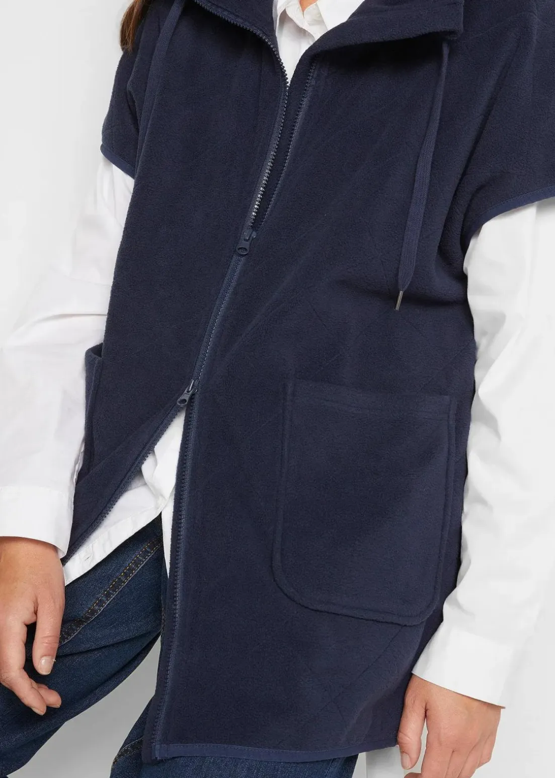 Fleece-Weste aus recyceltem Polyester