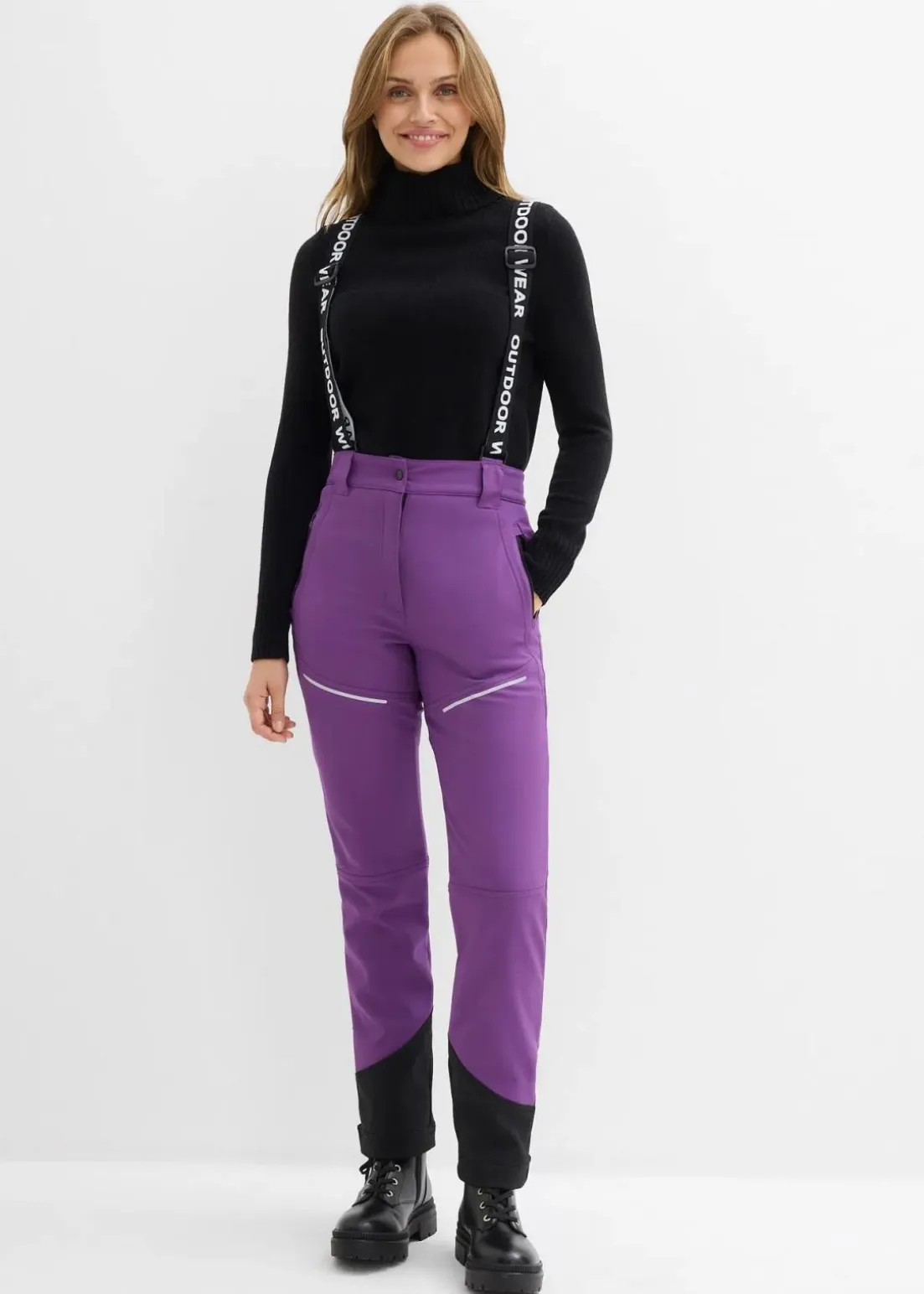 Funktionshose aus Softshell mit Stretch, wasserabweisend