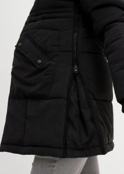 Gefütterte Umstandsjacke mit Baby-Einsatz