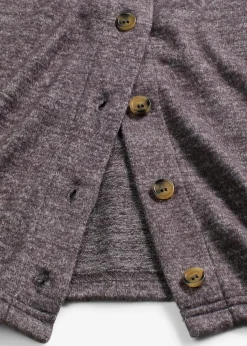 Gerippte Feinstrickjacke