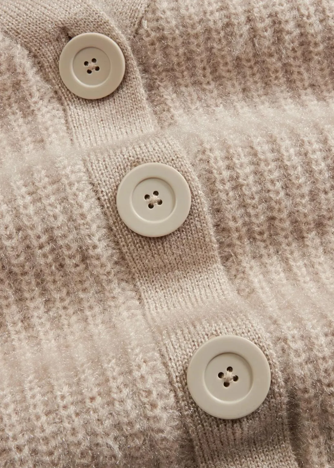 Gerippte Grobstrickjacke