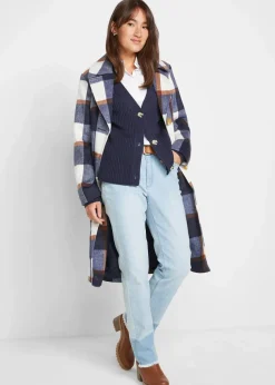 Gerippte Strickjacke