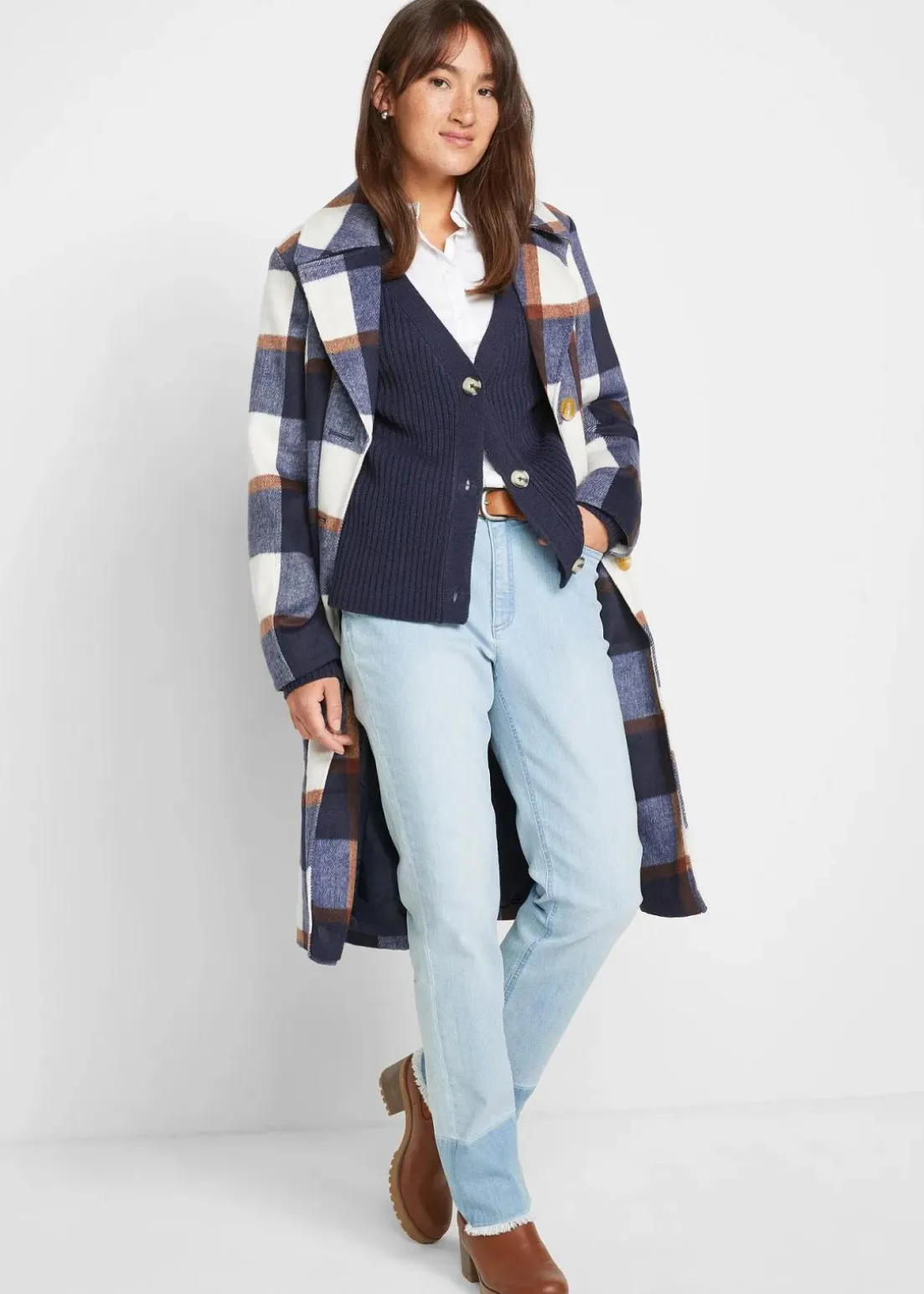 Gerippte Strickjacke