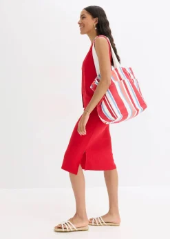 Gerippte Weste in Strickoptik