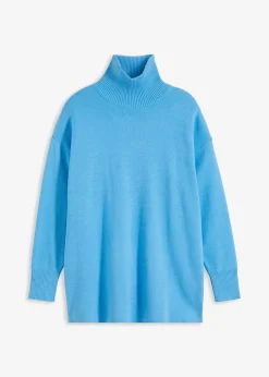 Gerippter Pullover aus reiner Baumwolle