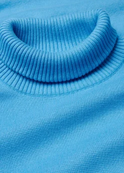 Gerippter Pullover aus reiner Baumwolle