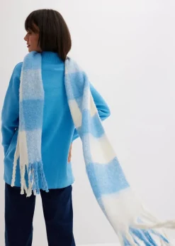 Gerippter Pullover aus reiner Baumwolle