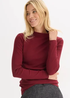 Geripptes Langarmshirt