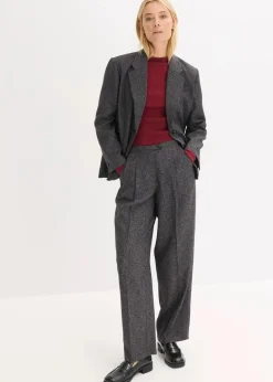 Geripptes Langarmshirt