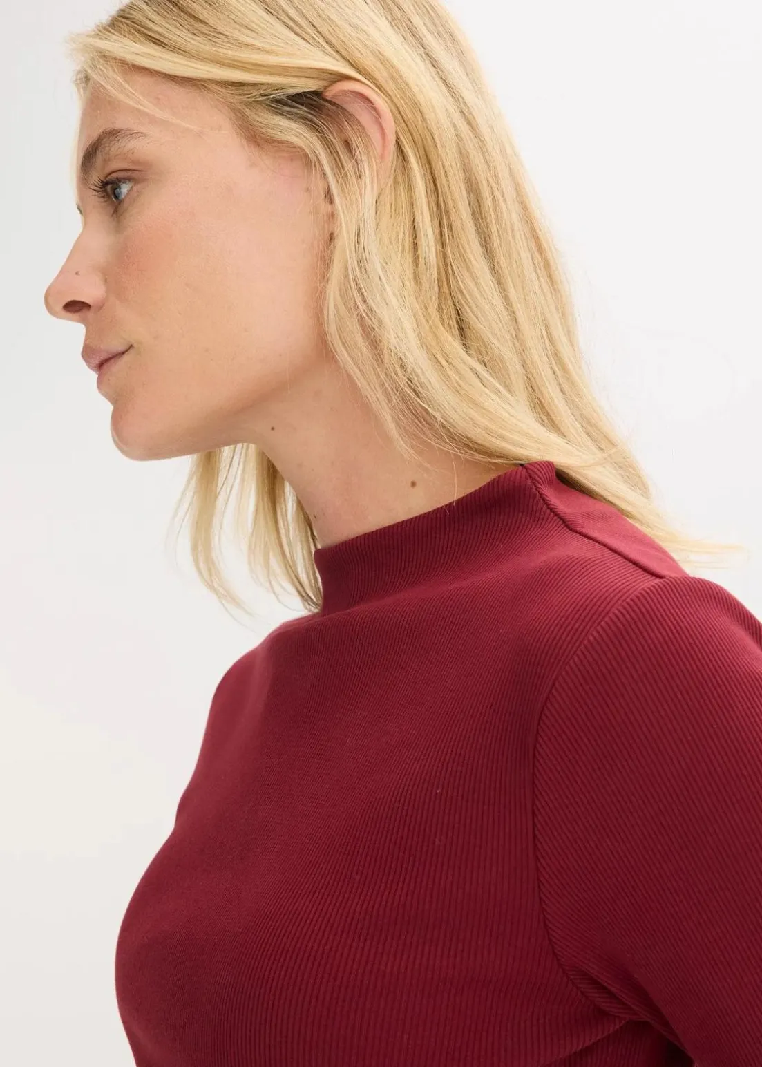 Geripptes Langarmshirt