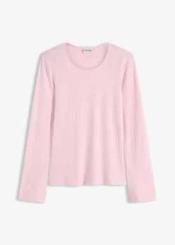 Geripptes Langarmshirt