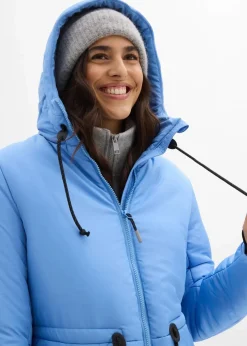 Gesteppter Funktions-Mantel mit reflektierenden Details