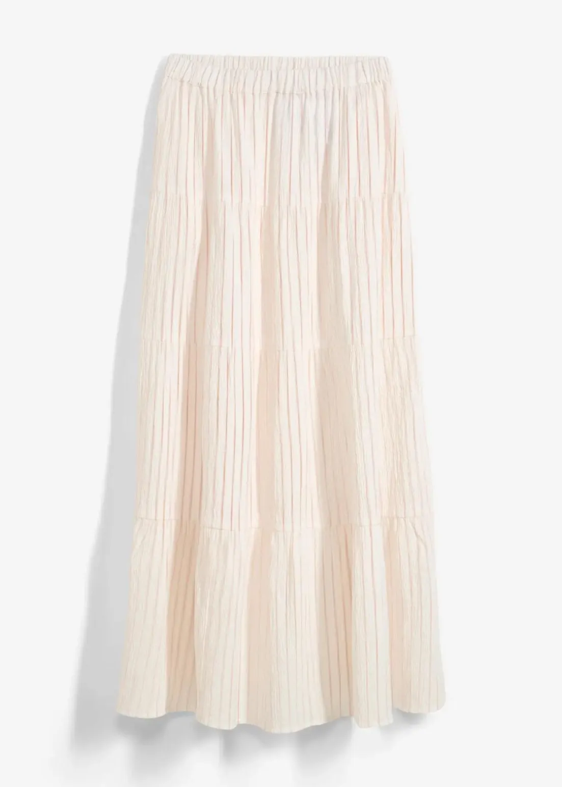 Gestreifter Maxirock aus reiner Baumwolle