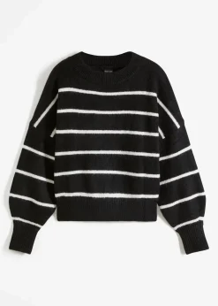 Gestreifter Pullover im Oversized Fit