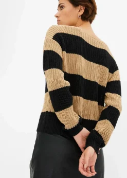 Gestreifter Strickpullover