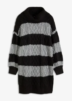 Gestreiftes Strickkleid