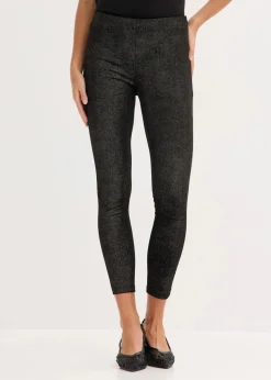 Glitzer Leggings aus Samt