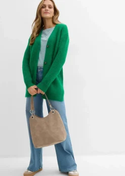 Grobstrickjacke aus weichem Wollmix