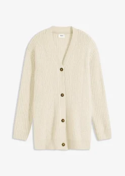 Grobstrickjacke aus weichem Wollmix