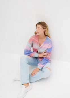 Grobstrickjacke aus weichem Woll-Mix