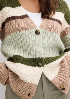 Grobstrickjacke mit Farbverlauf