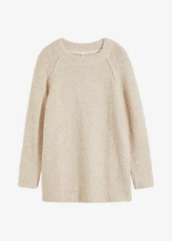 Grobstrick-Pullover aus Teddygarn