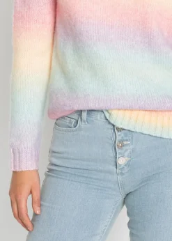 Grobstrick-Pullover aus weichem Woll-Mix