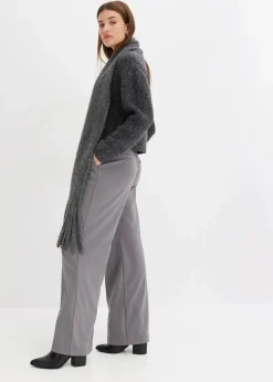 Grobstrick-Pullover aus weichem Woll-Mix