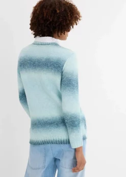 Grobstrick-Pullover aus weichem Woll-Mix