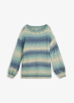 Grobstrick-Pullover aus weichem Woll-Mix