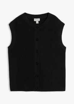 Grobstrick-Pullunder