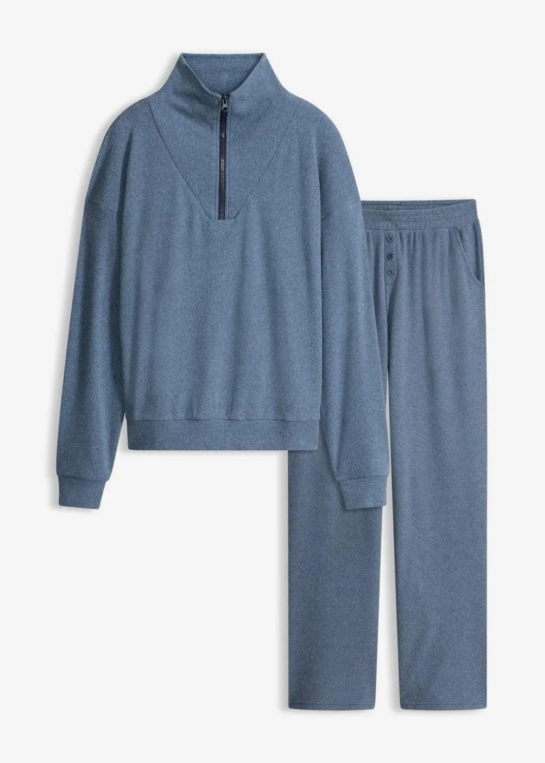 Hausanzug aus softem Waffeljersey