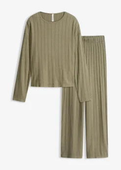 Hausanzug aus weicher Rippe