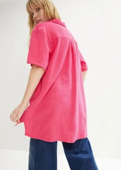 Hemdbluse aus Musselin