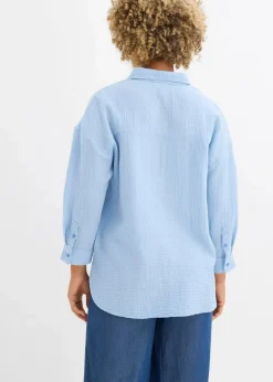 Hemdbluse aus Musselin