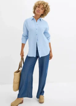 Hemdbluse aus Musselin