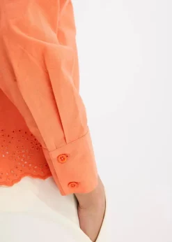 Hemdbluse aus reiner Baumwolle