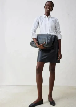 Hemdbluse mit Seidenanteil