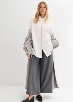 Hemdbluse mit Strass-Applikation