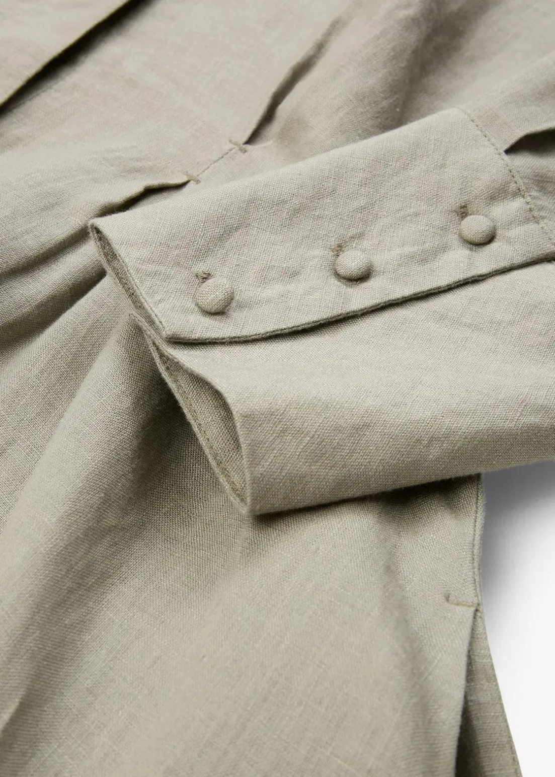 Hemdblusenkleid aus reinem Leinen