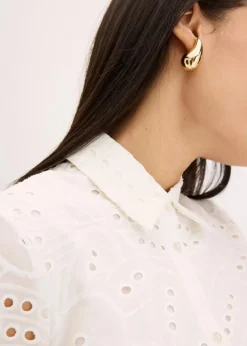 Hemdblusenkleid aus reiner Baumwolle