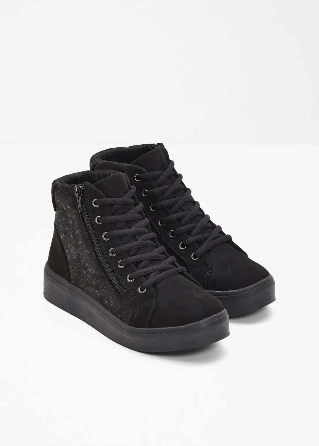 High-Top-Sneaker mit Plateau-Sohle