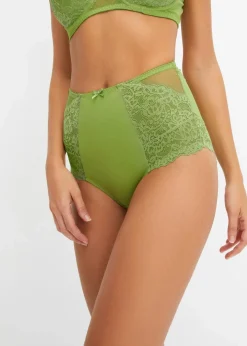 Highwaist Slip mit edler Spitze