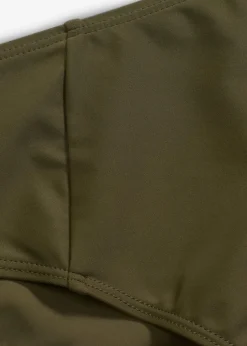 Highwaist-Bikinihose mit hohem Beinausschnitt