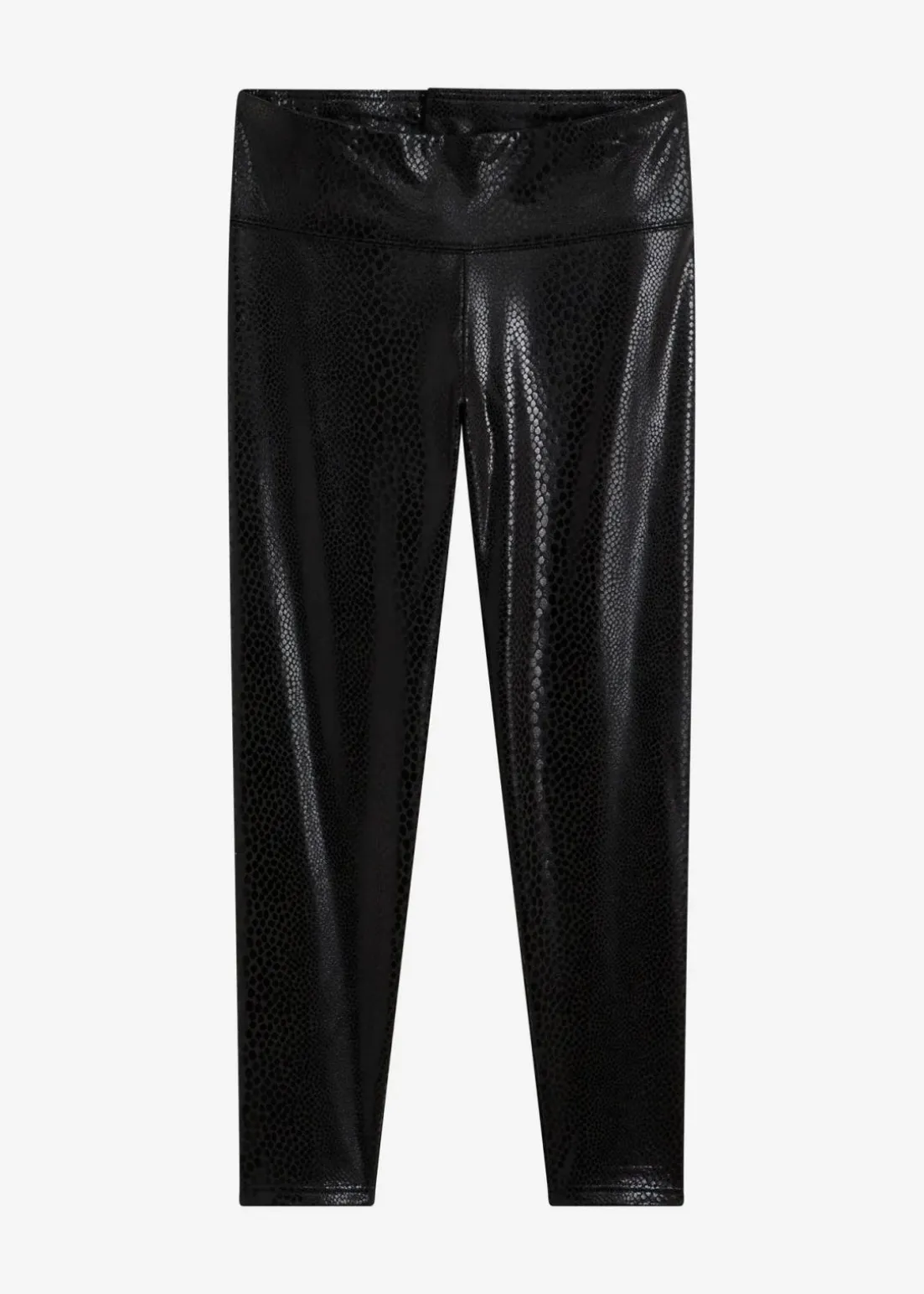 Hochglänzende Lederimitat-Leggings