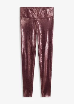 Hochglänzende Lederimitat-Leggings