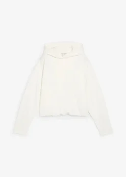 Hoodie aus leicht glänzendem Viskose-Mix