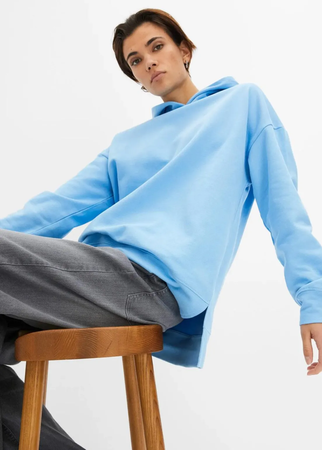 Hoodie aus reiner Baumwolle