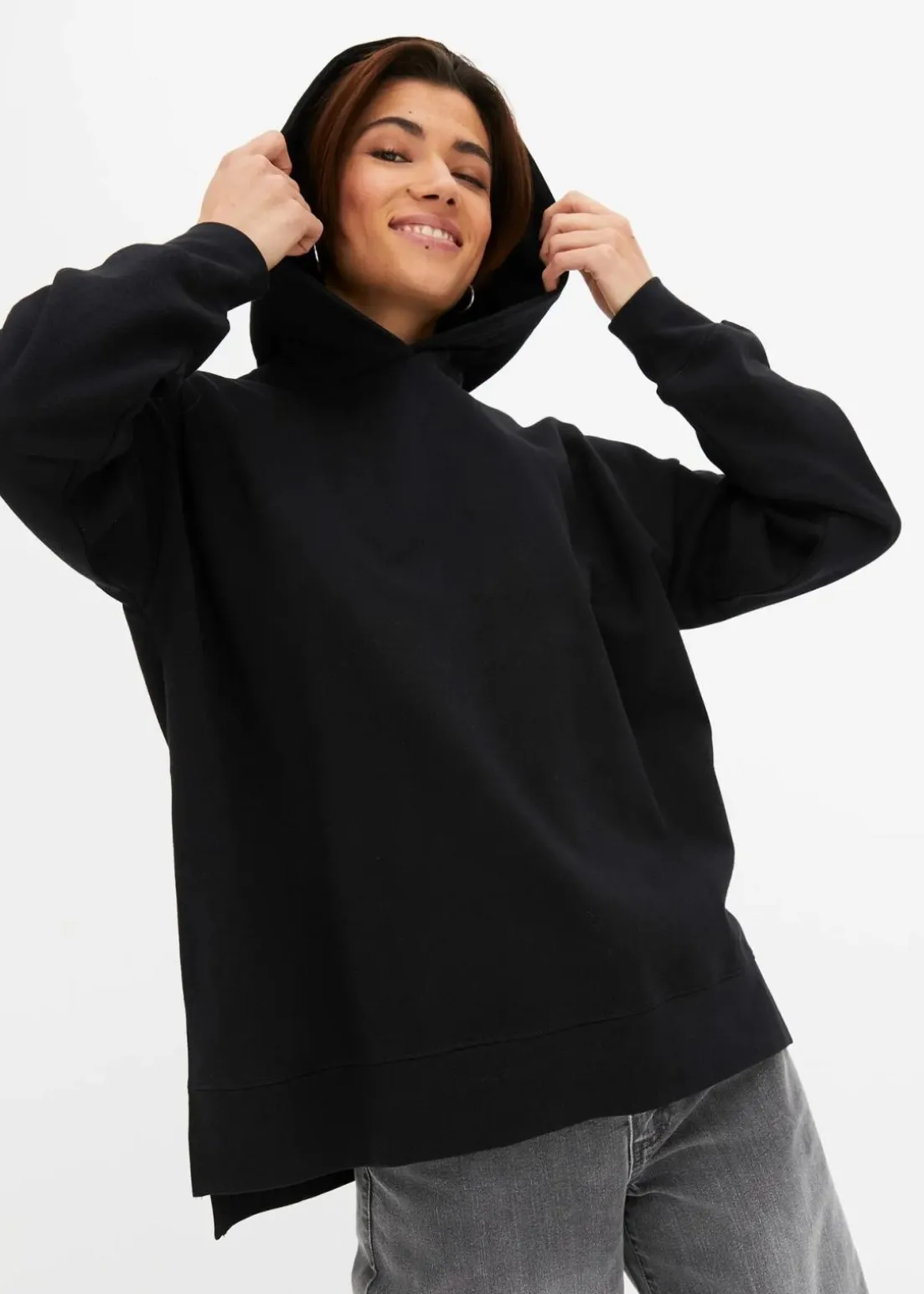 Hoodie aus reiner Baumwolle