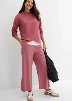 Hoodie mit Kapuze aus softem Viskose-Mix